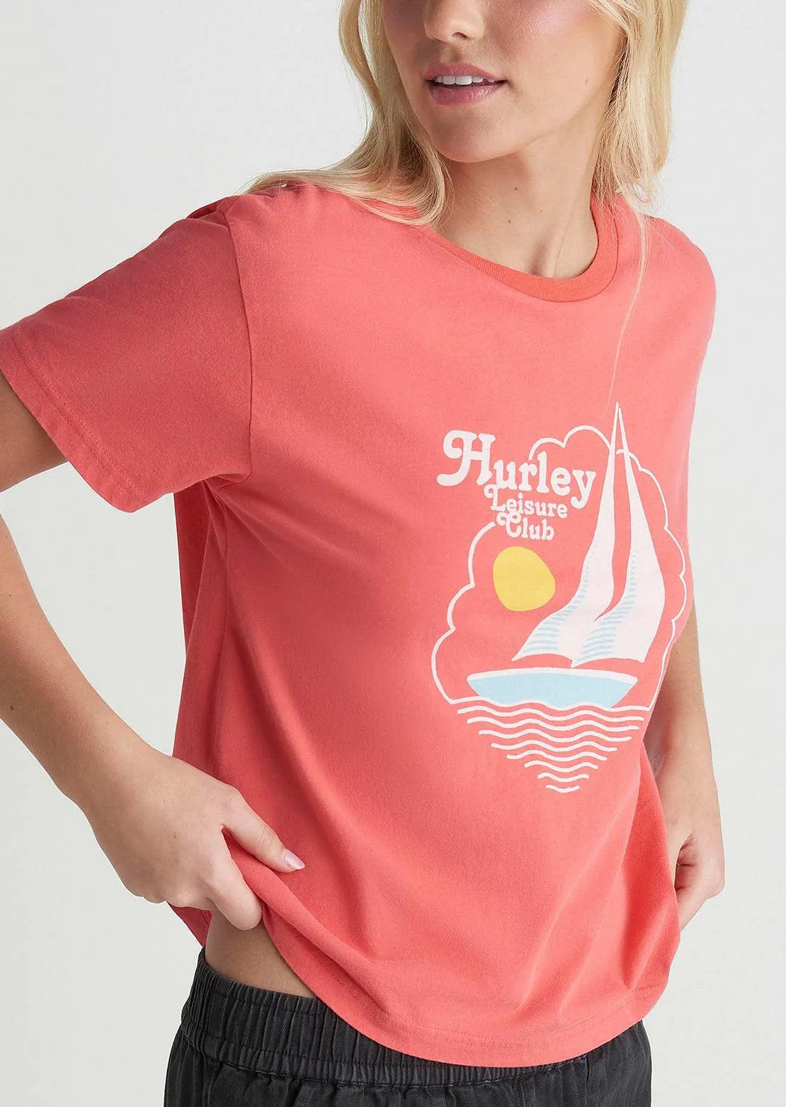 Hurley Women's Leisure Club Classic T-shirt sold by Prfo
