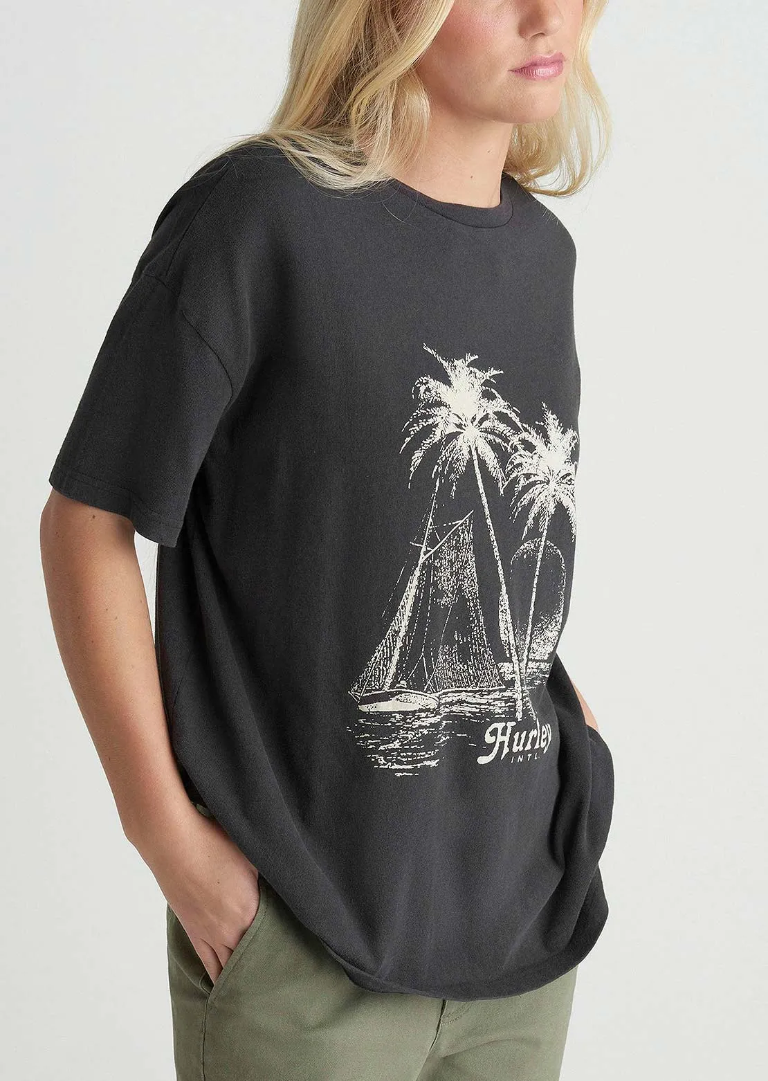 Hurley Women's Fair Winds Boyfriend T-shirt sold by Prfo product image thumbnail 2