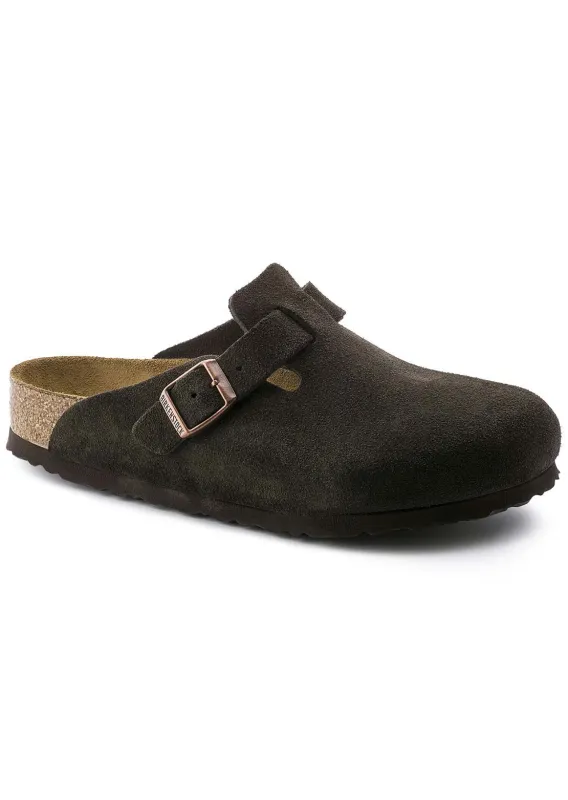 Birkenstock Women's Boston Soft Suede Narrow Footbed Sandals sold by Prfo