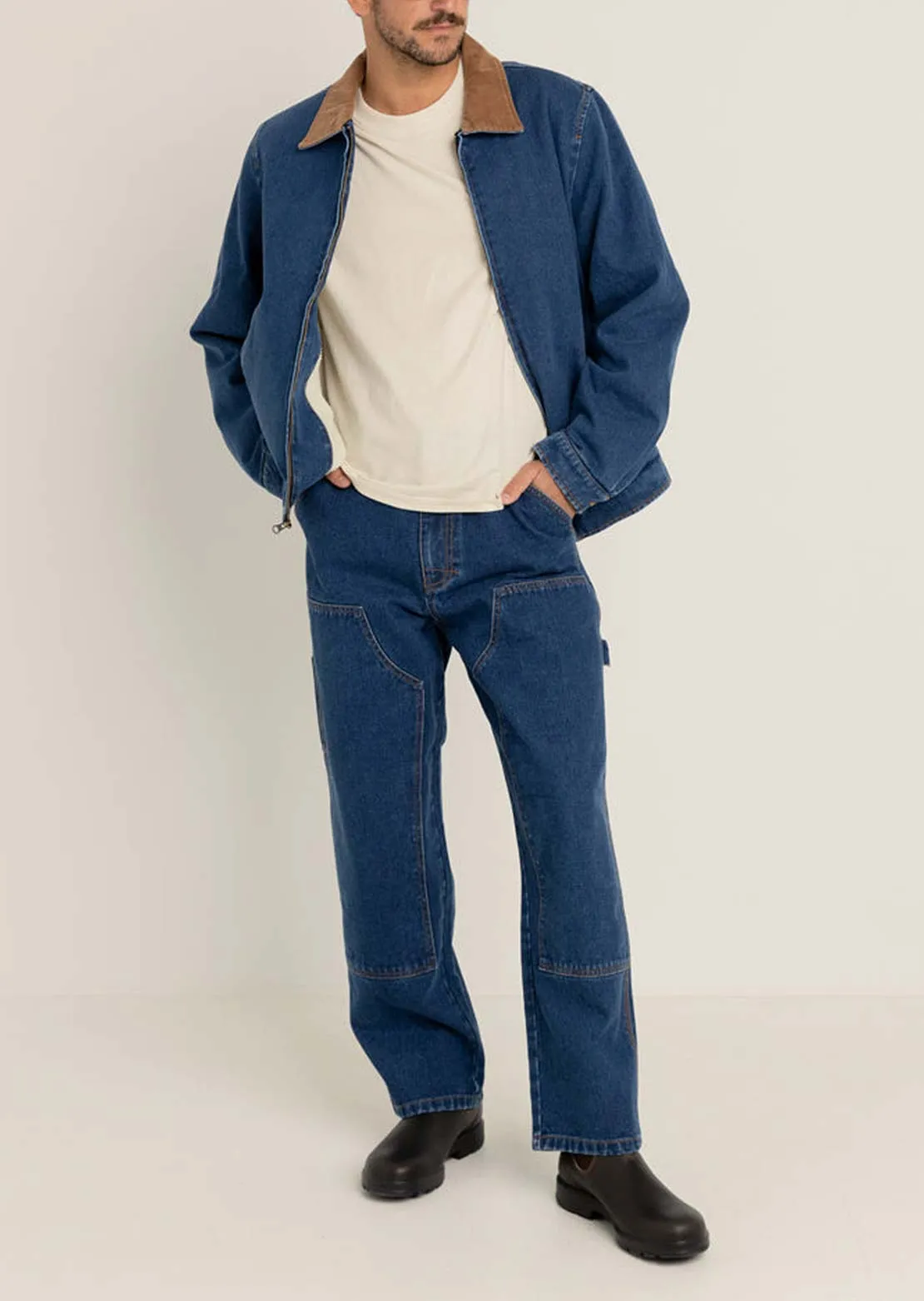 Rhythm Men's Washed Denim James Jacket sold by Prfo product image thumbnail 4
