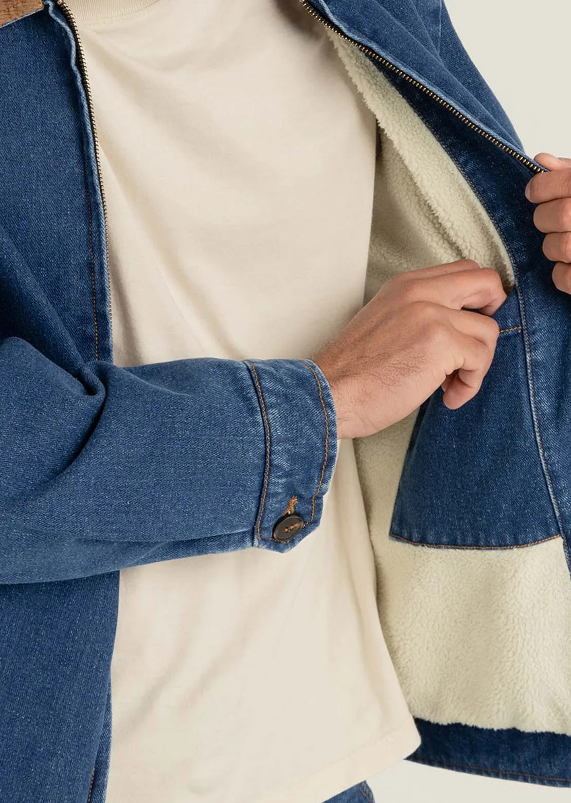 Rhythm Men's Washed Denim James Jacket sold by Prfo product image thumbnail 5