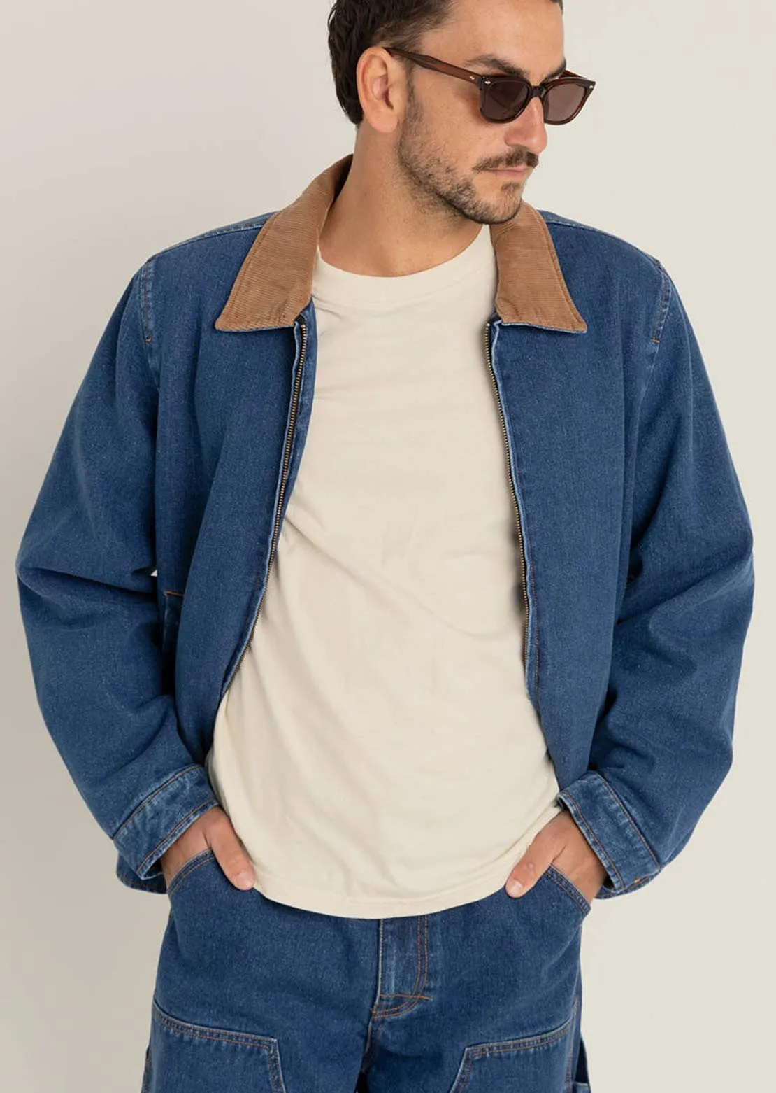 Rhythm Men's Washed Denim James Jacket sold by Prfo product image thumbnail 2
