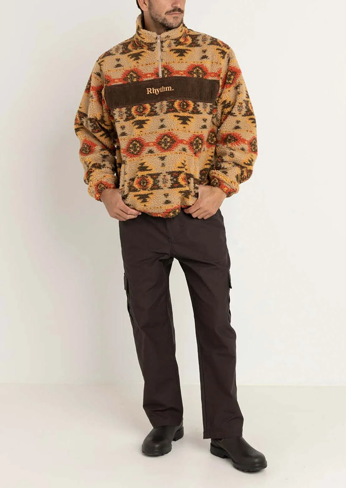 Rhythm Men's High Noon Quarter Zip Fleece sold by Prfo product image thumbnail 4