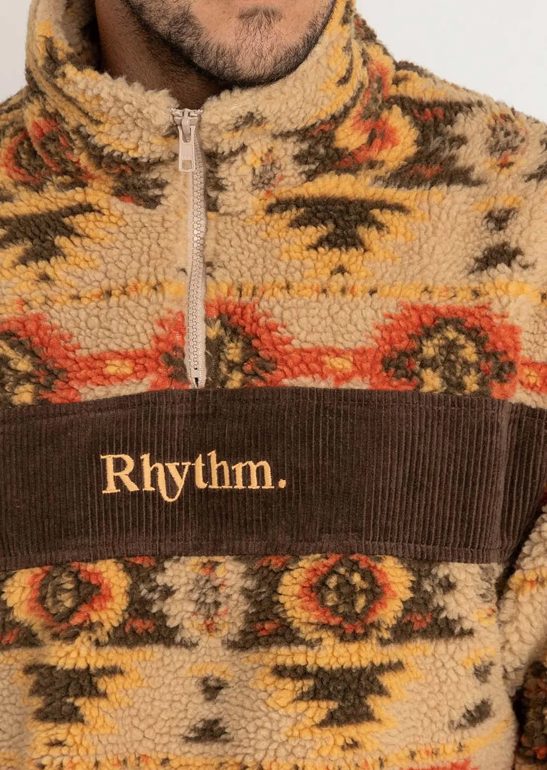 Rhythm Men's High Noon Quarter Zip Fleece sold by Prfo product image thumbnail 5