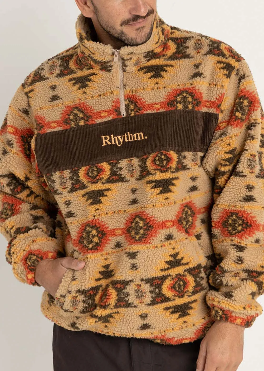 Rhythm Men's High Noon Quarter Zip Fleece sold by Prfo product image thumbnail 2