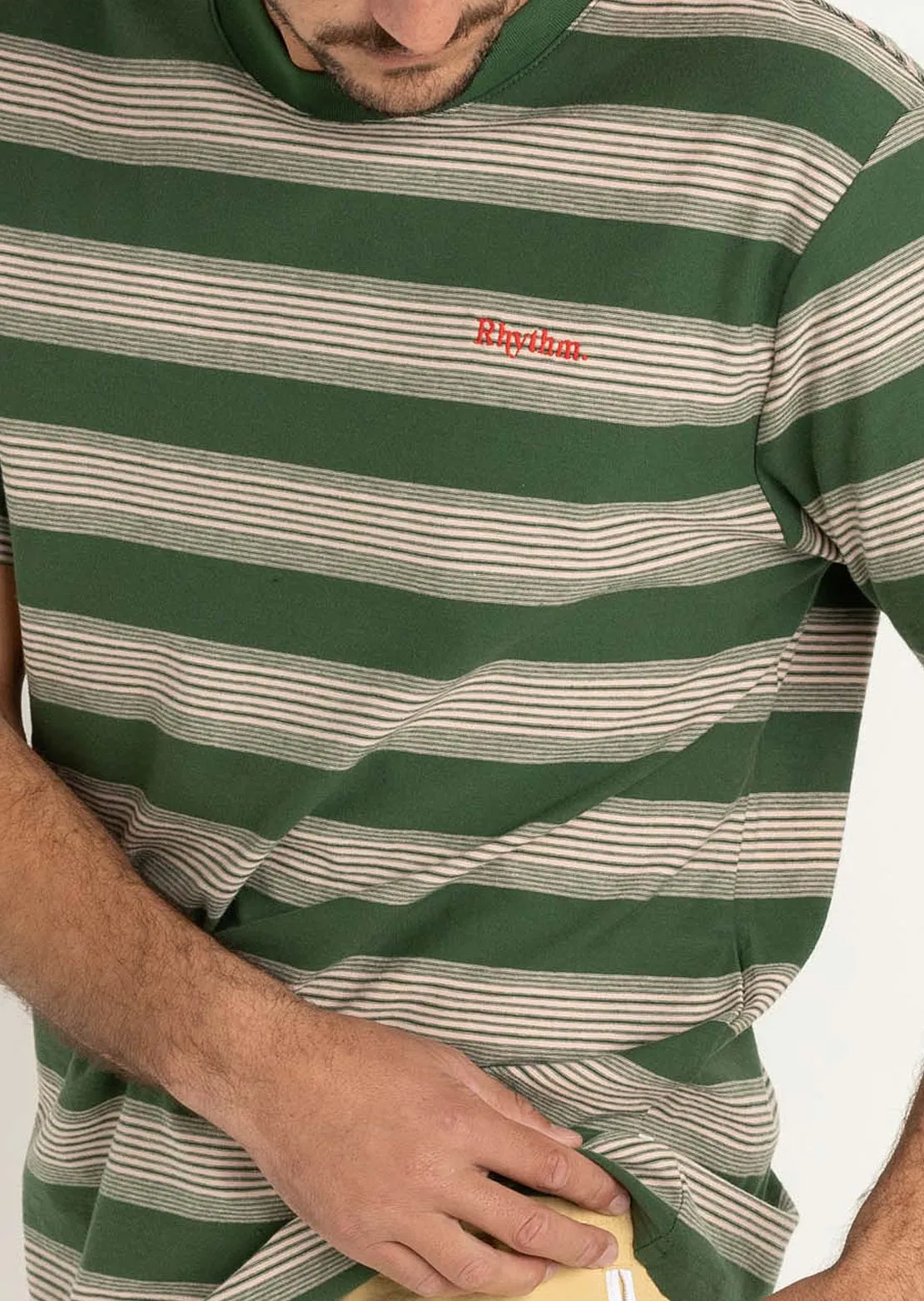 Rhythm Men's Echo Stripe T-Shirt sold by Prfo product image thumbnail 4