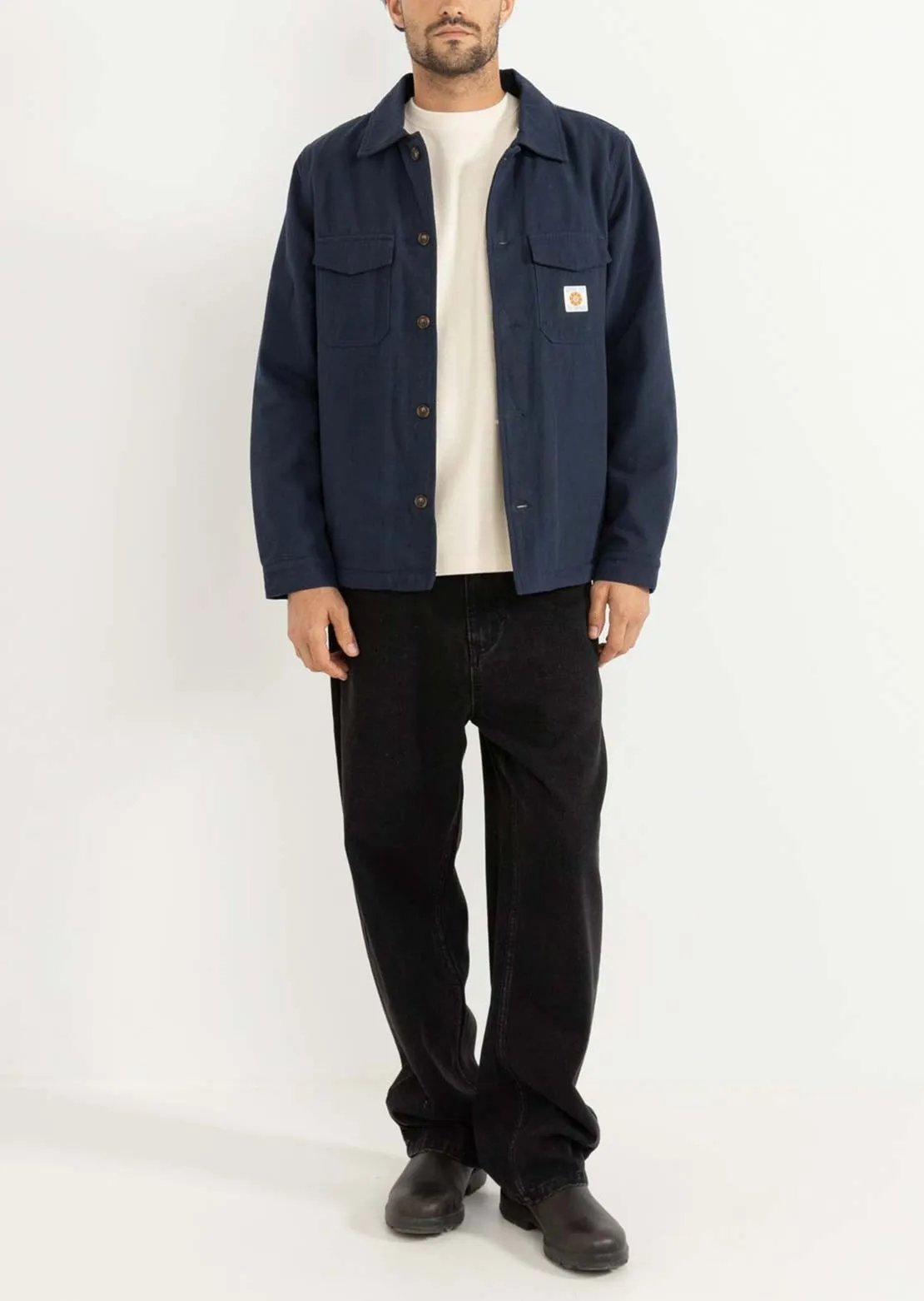 Rhythm Men's Sherpa Lined Work Button Up Shirt sold by Prfo product image thumbnail 4