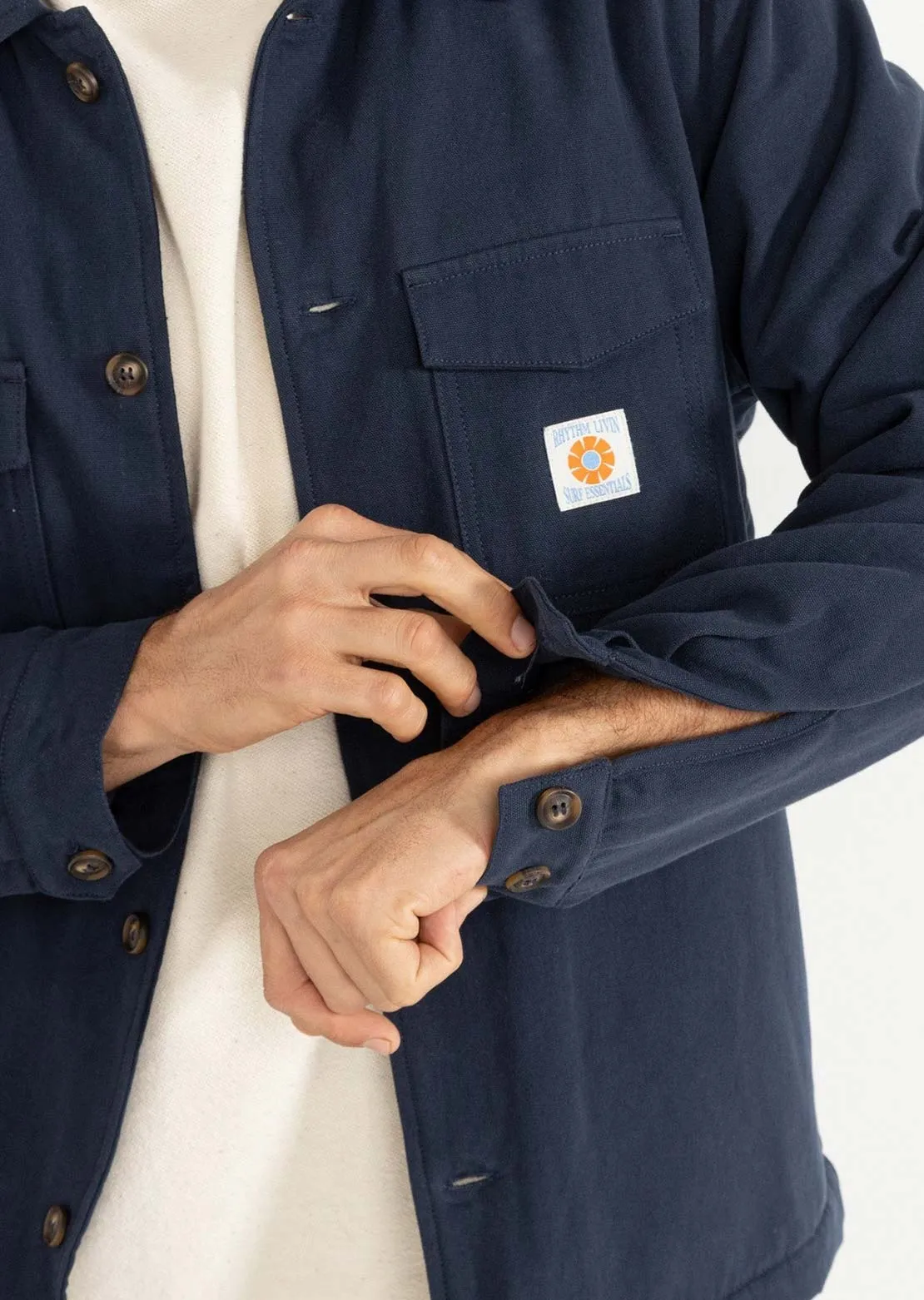 Rhythm Men's Sherpa Lined Work Button Up Shirt sold by Prfo product image thumbnail 5