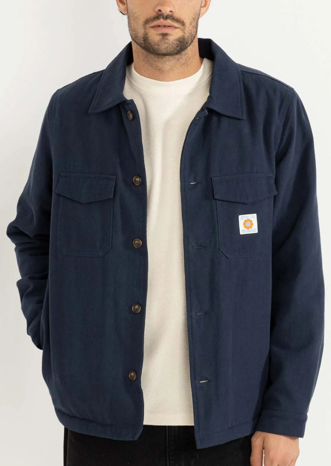 Rhythm Men's Sherpa Lined Work Button Up Shirt sold by Prfo product image thumbnail 2