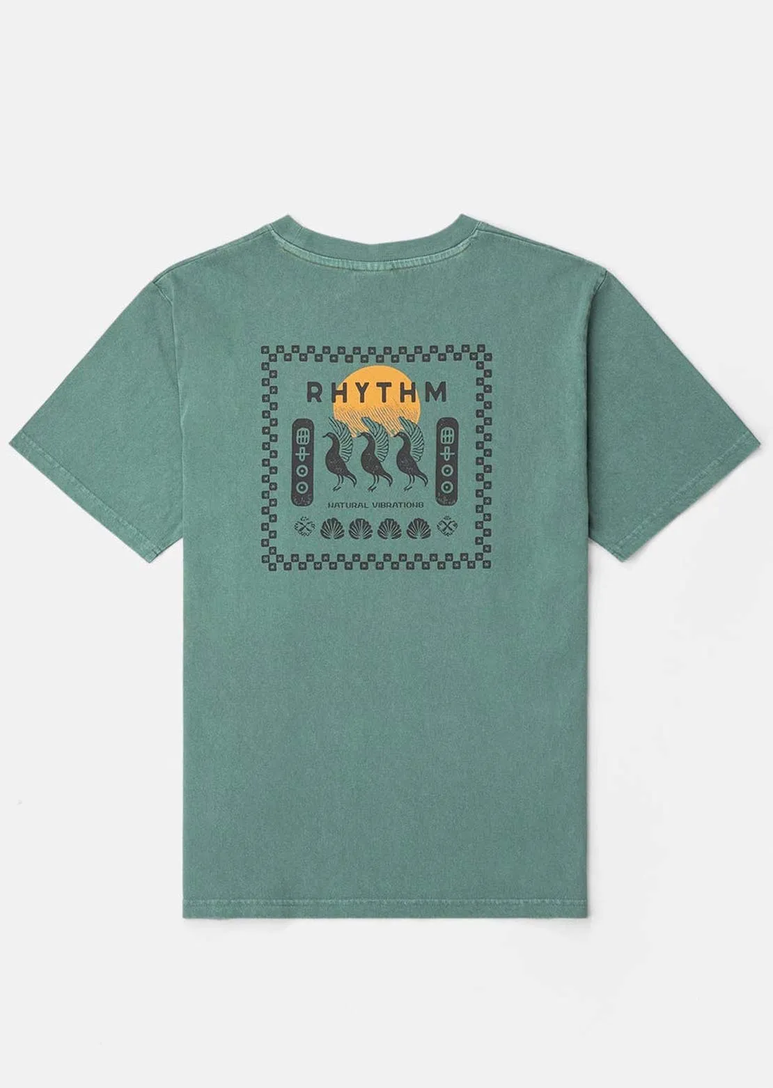 Rhythm Men's Natural Vibrations Vintage T-Shirt sold by Prfo product image thumbnail 2
