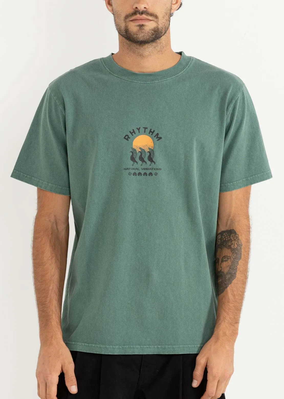 Rhythm Men's Natural Vibrations Vintage T-Shirt sold by Prfo product image thumbnail 3