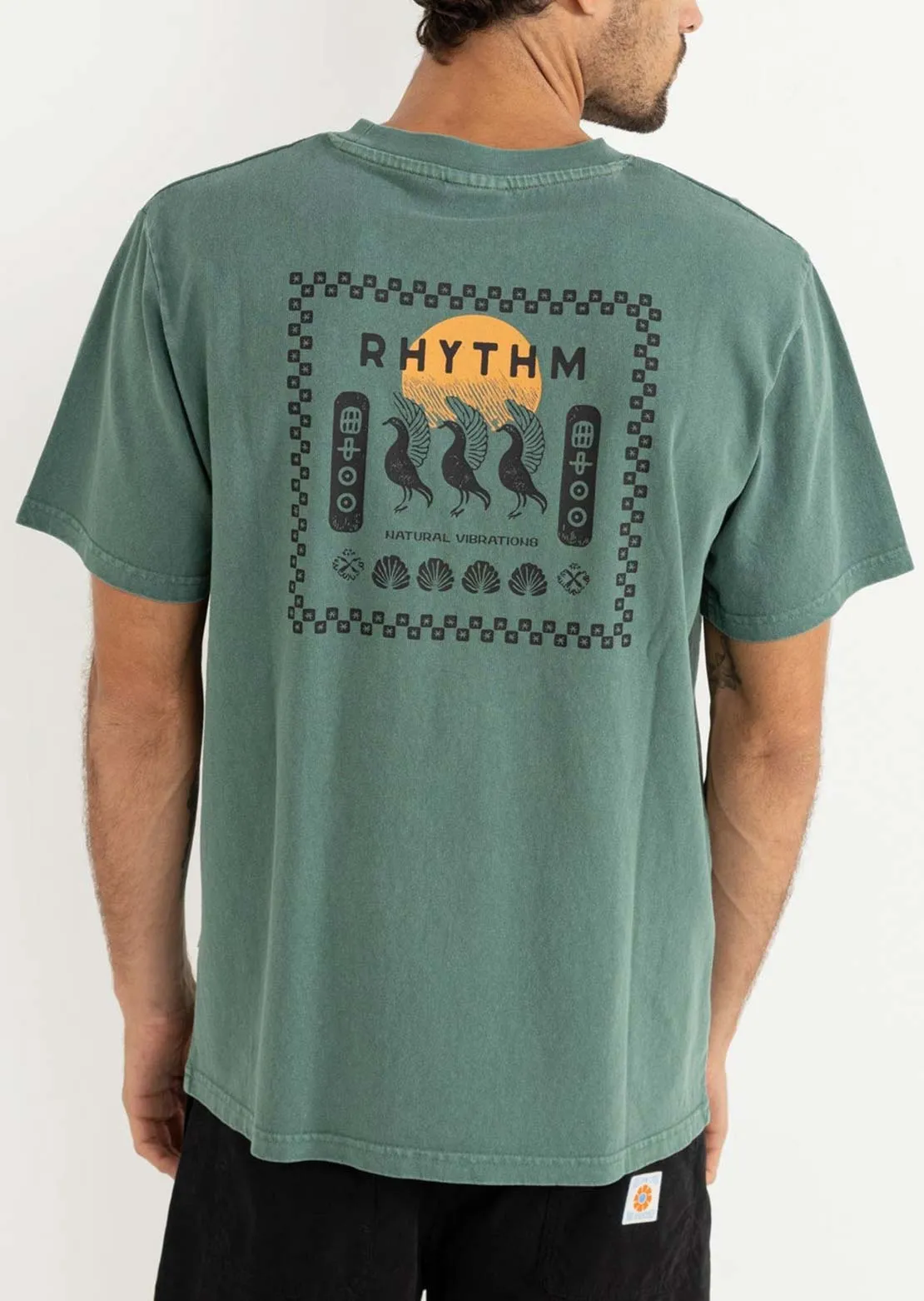 Rhythm Men's Natural Vibrations Vintage T-Shirt sold by Prfo product image thumbnail 4