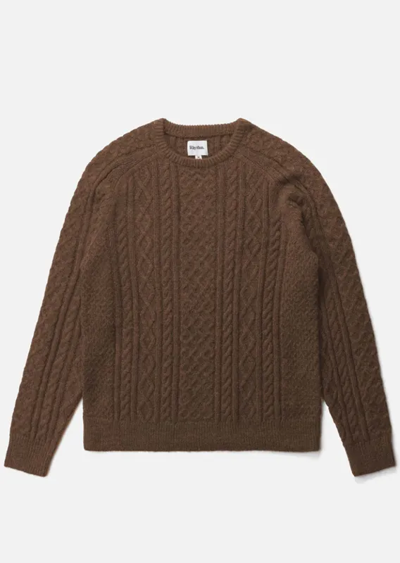 Rhythm Men's Mohair Fishermans Knit Sweater sold by Prfo