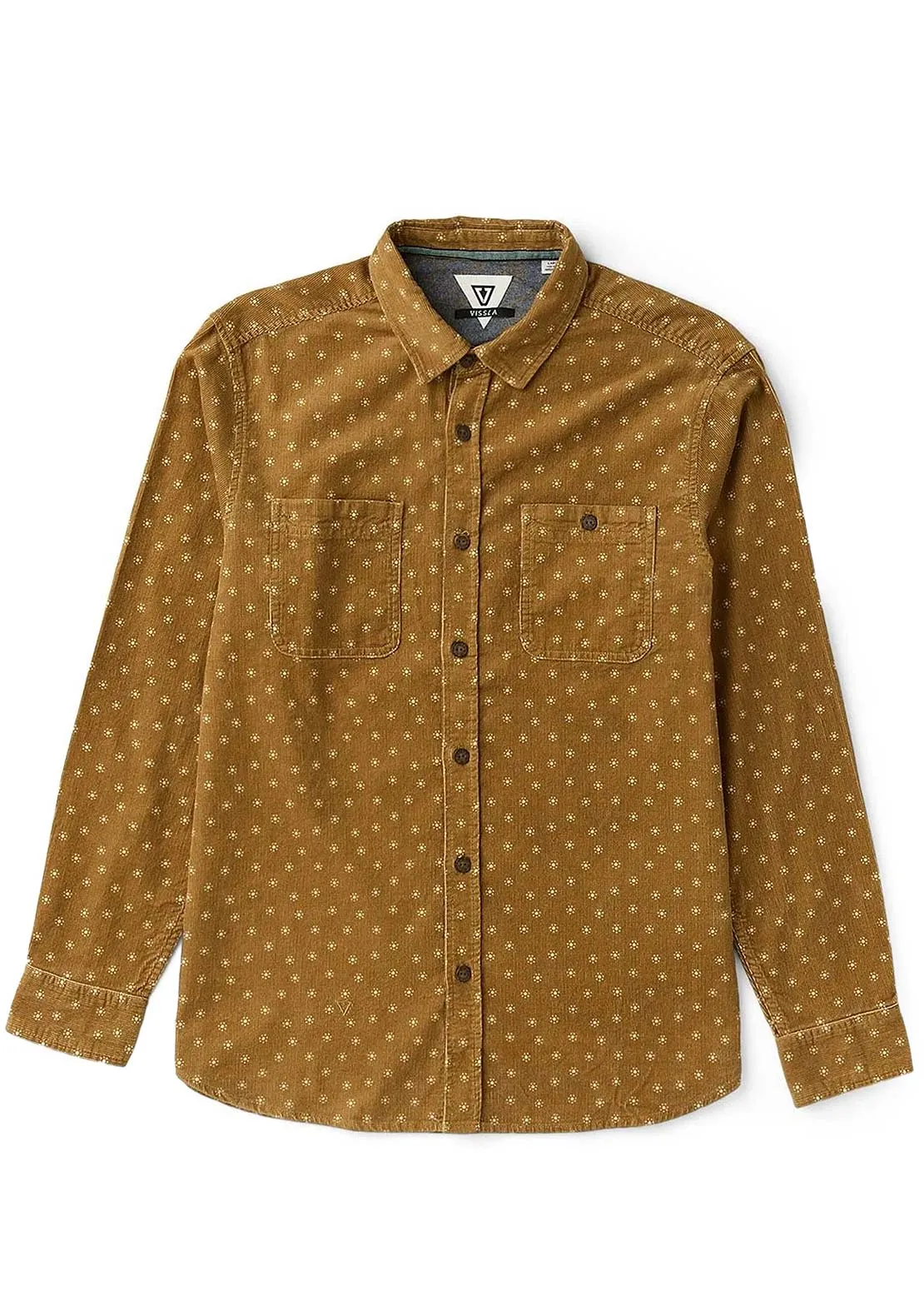 Vissla Men's Rails Cord Printed Eco Long Sleeve Button Up Shirt sold by Prfo