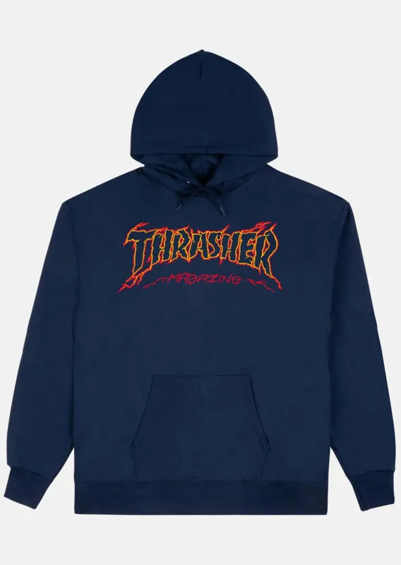 Thrasher Men's Cracked by Exteenager Hood sold by Prfo