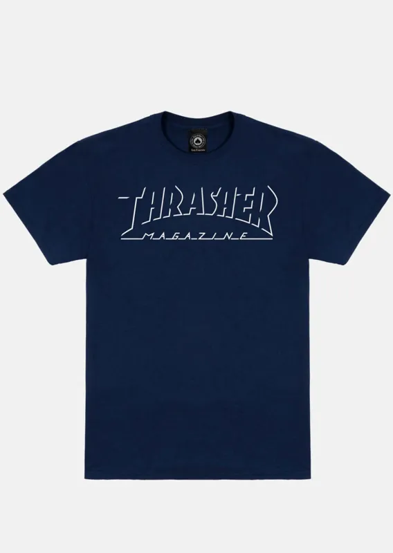 Thrasher Men's Shadow Mag Logo T-Shirt sold by Prfo