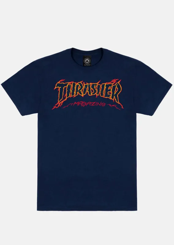 Thrasher Men's Cracked by Exteenager T-Shirt sold by Prfo