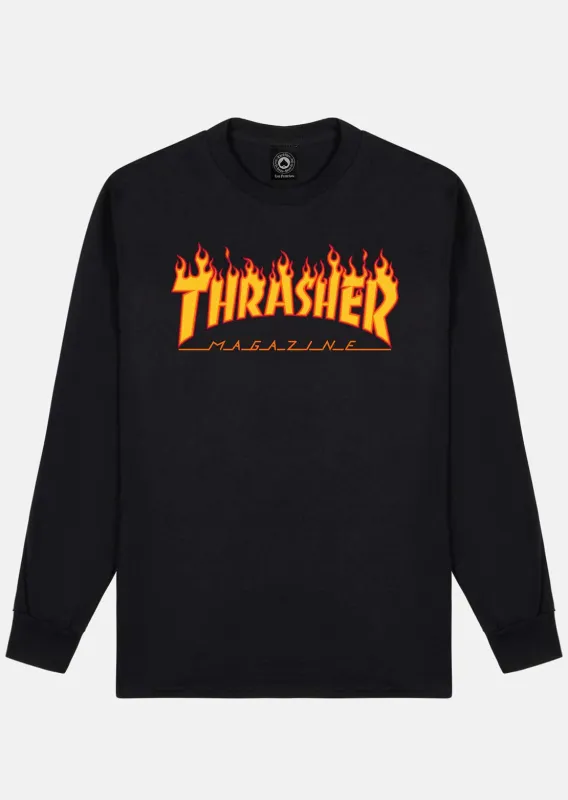 Thrasher Men's Flame Logo Longsleeve sold by Prfo