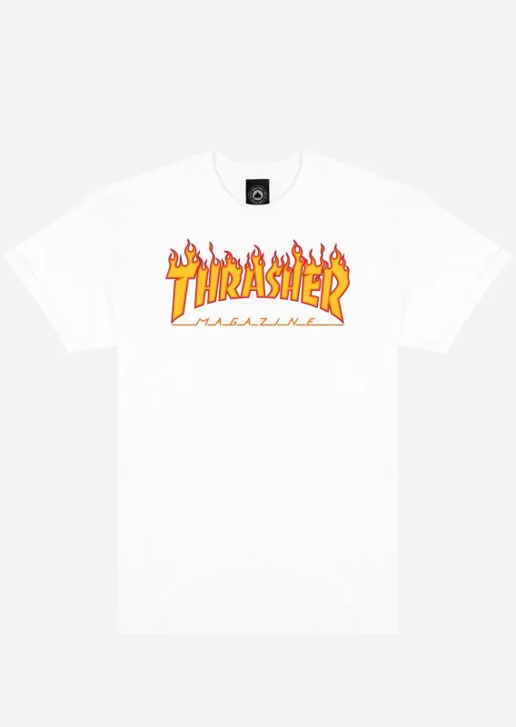 Thrasher Men's Flame Logo T-Shirt sold by Prfo