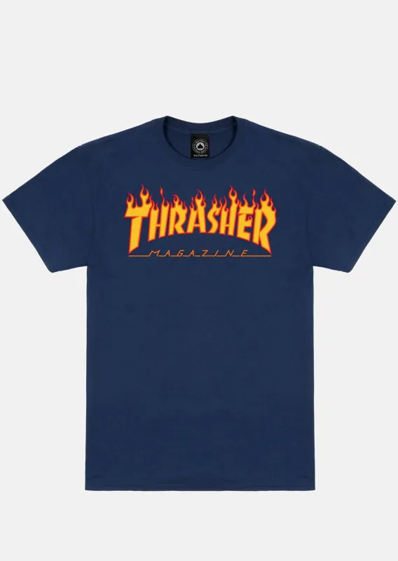 Thrasher Men's Flame Logo T-Shirt sold by Prfo