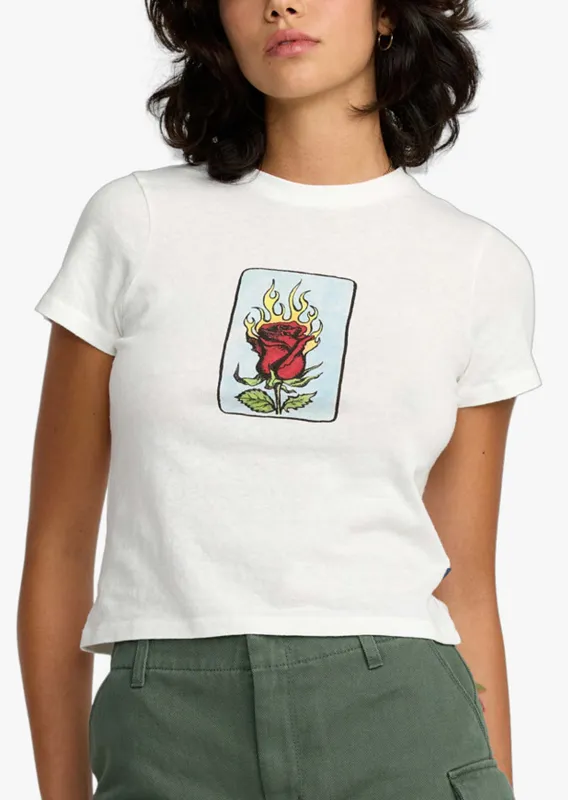 RVCA Women's Spanky Loteria 411 T-Shirt made by RVCA