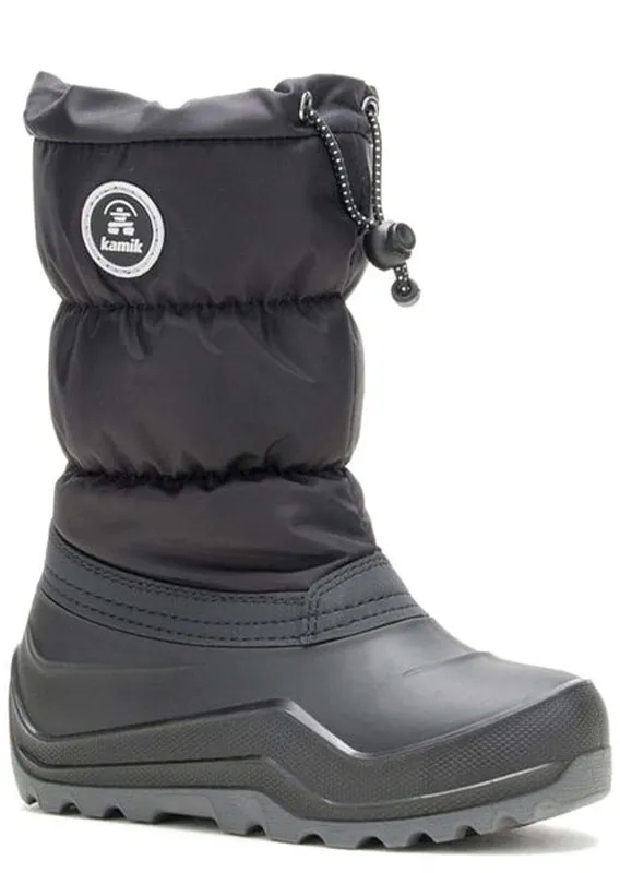 Kamik Junior Snowcozy Waterproof Nylon and Synthetic Leather Winter Boots sold by Prfo