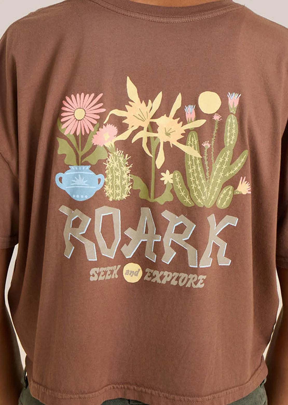 Roark Women's Garden Seek Boxy Crop T-Shirt sold by Prfo product image thumbnail 5
