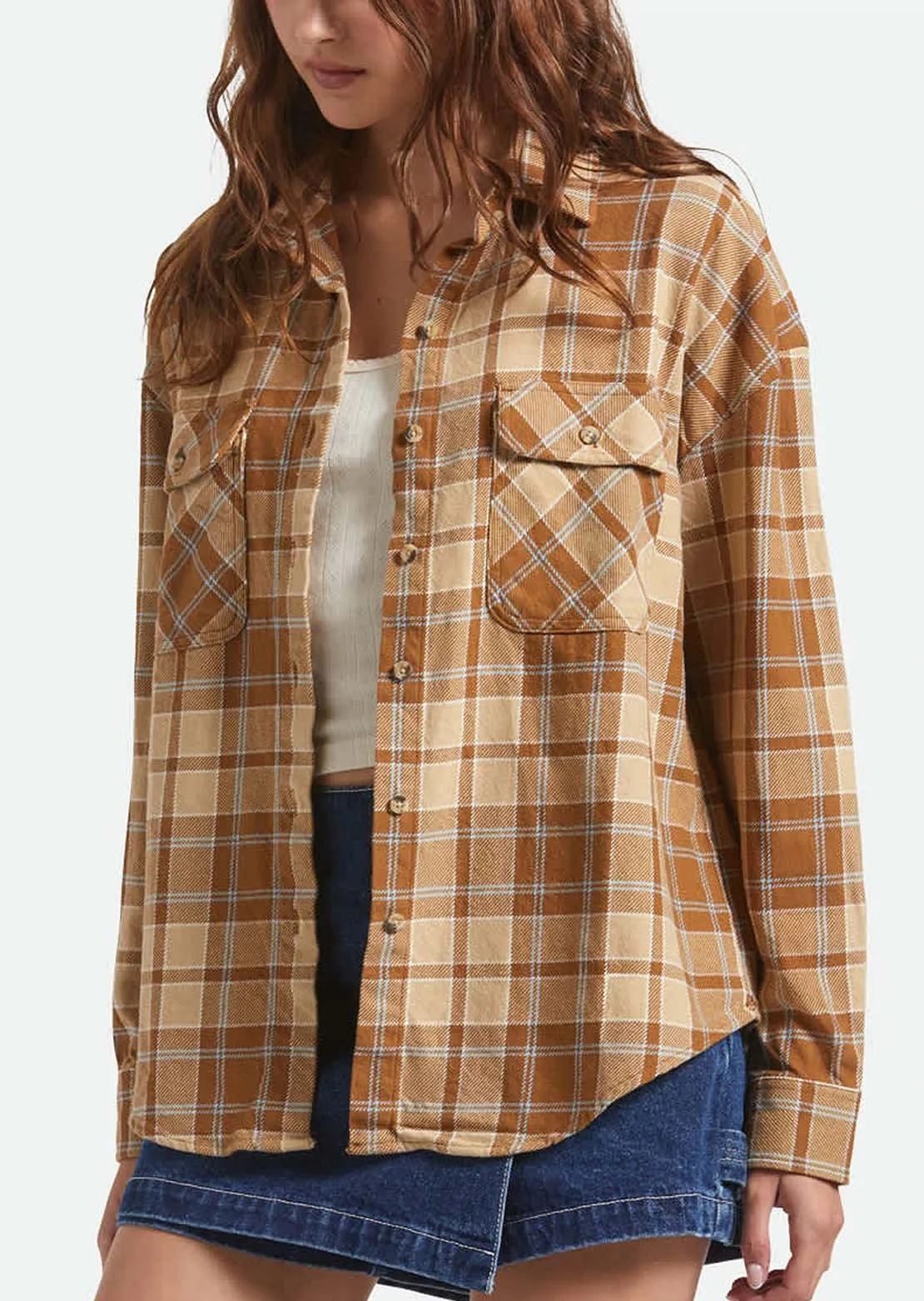 Brixton Women's Bowery Vintage Button Up Shirt sold by Prfo product image thumbnail 3
