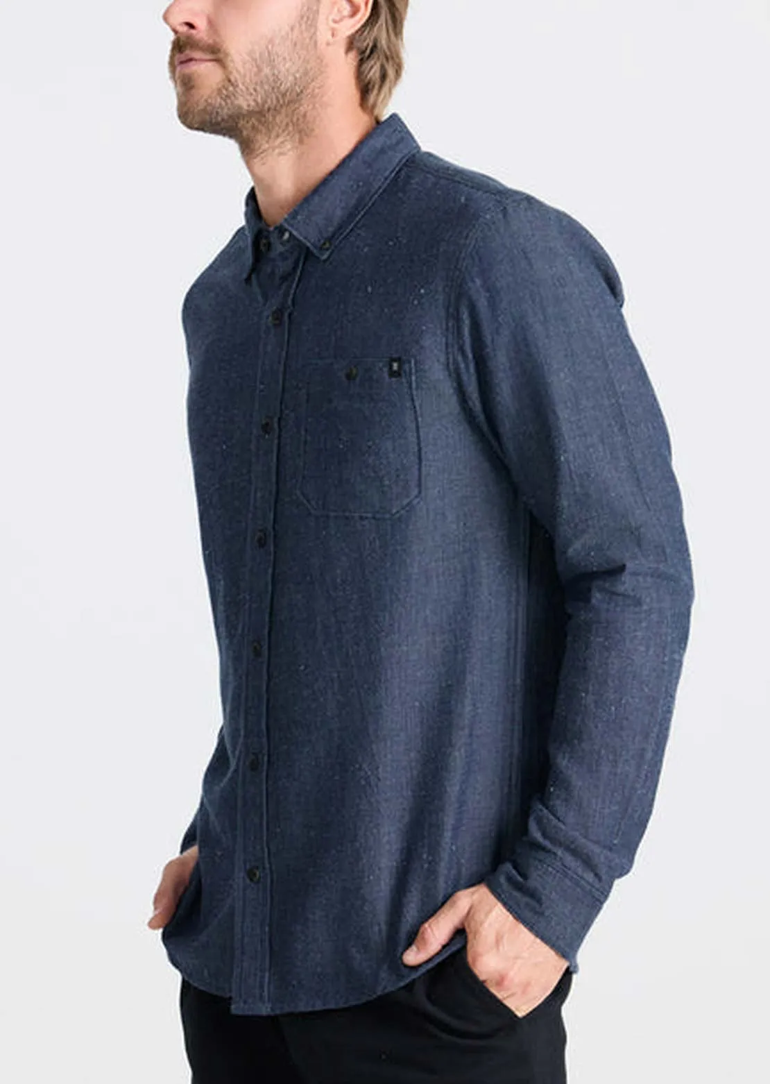 Roark Men's Scholar Chambray Long Sleeve Button Up Shirt sold by Prfo product image thumbnail 4