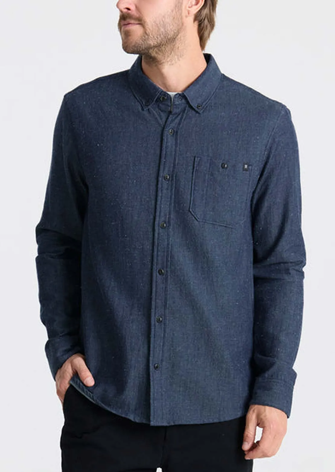 Roark Men's Scholar Chambray Long Sleeve Button Up Shirt sold by Prfo product image thumbnail 3