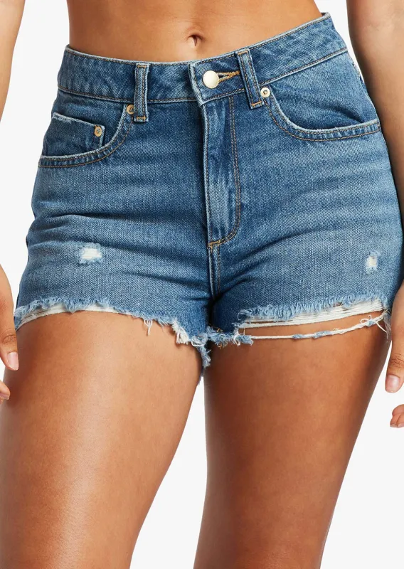 Roxy Women's New Swell Denim Shorts made by Roxy
