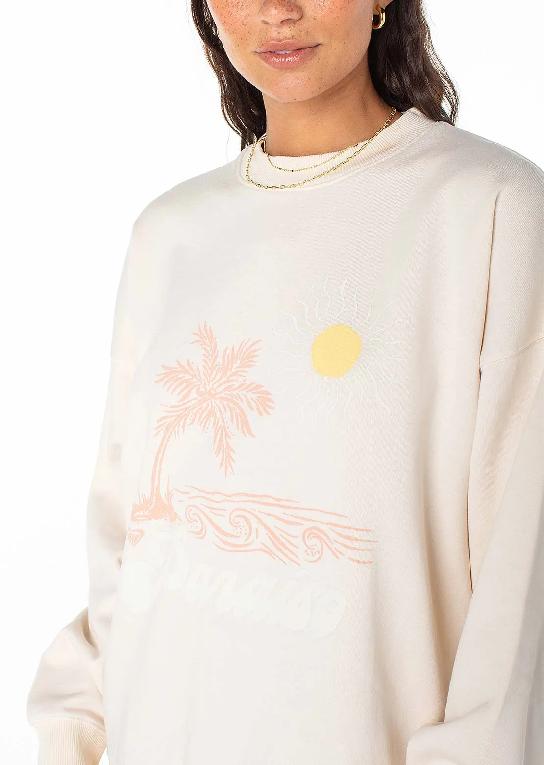 Roxy Women's Lineup Oversized Crew Fleece Longsleeve sold by Prfo product image thumbnail 5