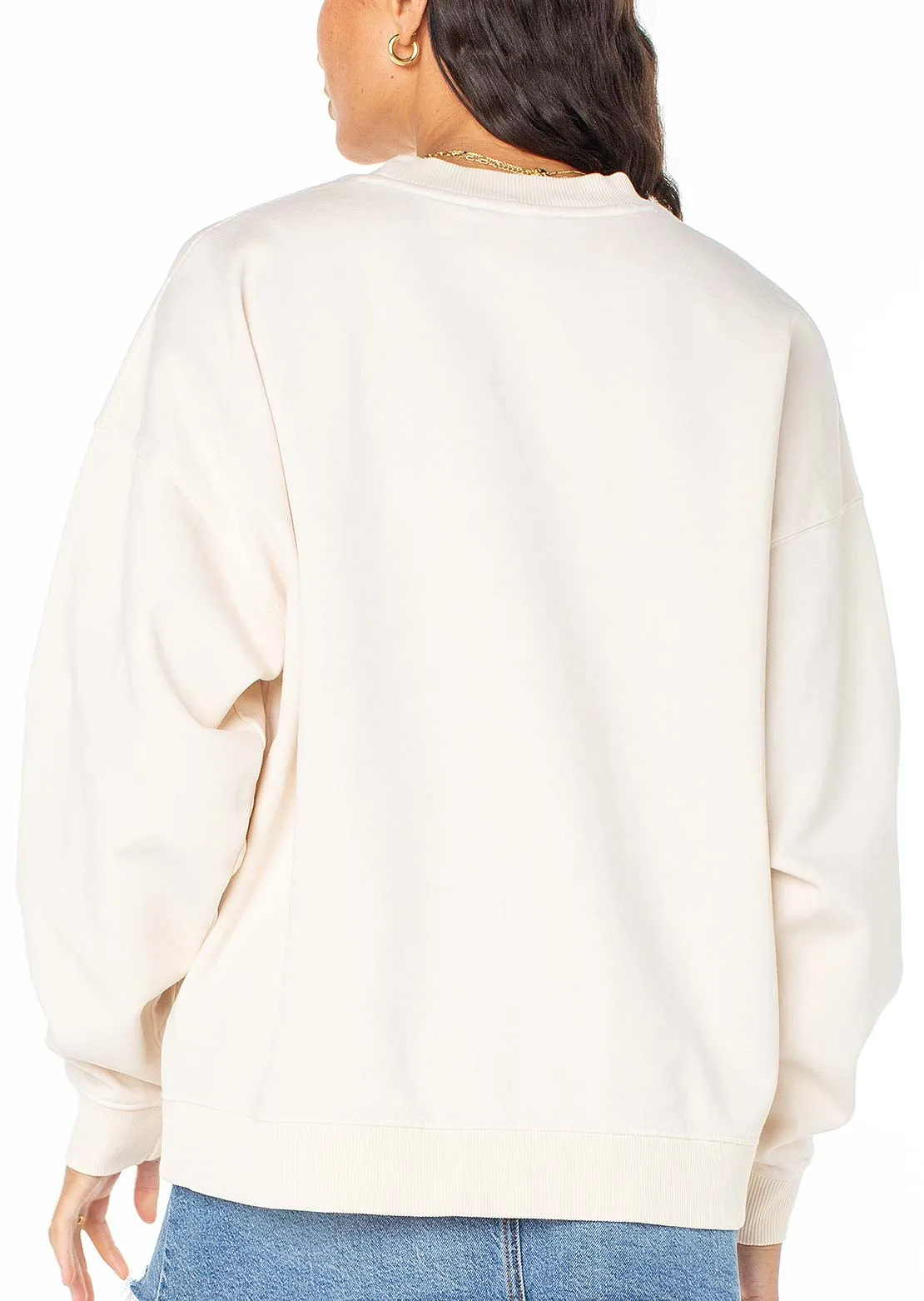 Roxy Women's Lineup Oversized Crew Fleece Longsleeve sold by Prfo product image thumbnail 3