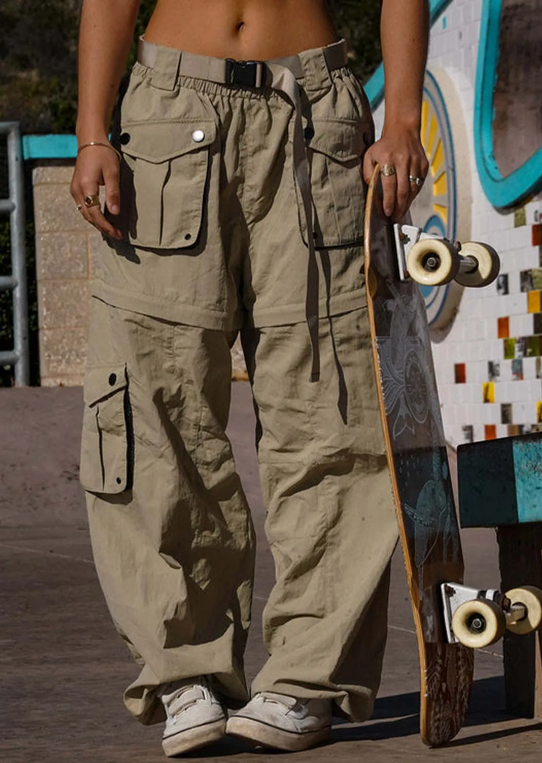 Notice The Reckless Unisex Sahara Zip-Off Pants sold by Prfo