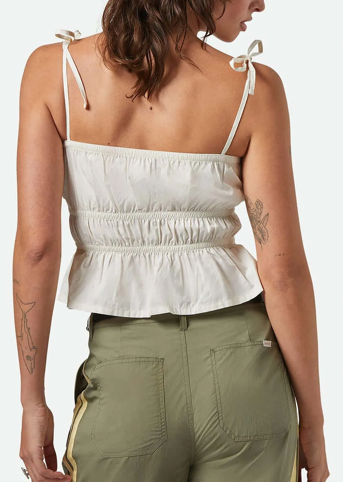 Brixton Women's Eden Smocked Top sold by Prfo product image thumbnail 4