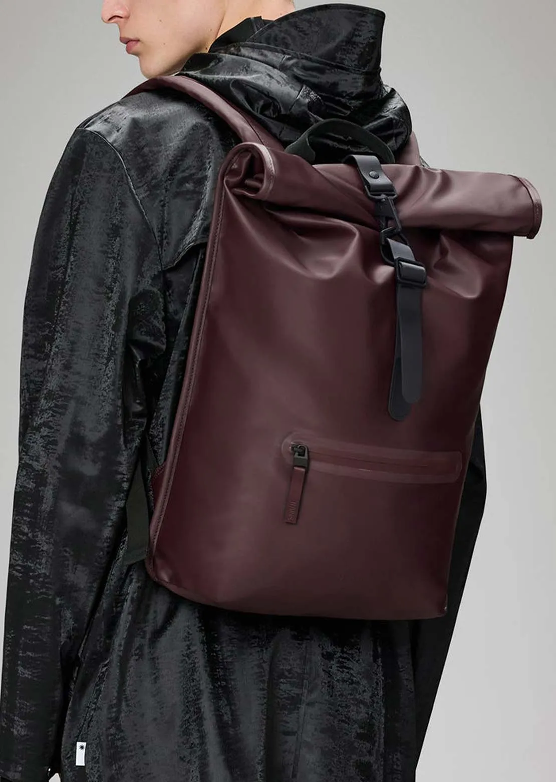 RAINS Unisex Rolltop W3 Rucksack Backpack sold by Prfo product image thumbnail 4