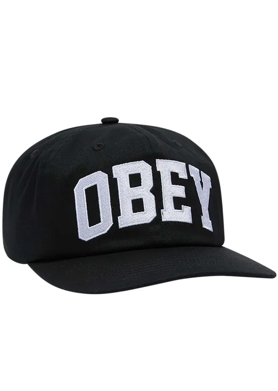 Obey Men's Collegiate 6 Panel Strapback Cap sold by Prfo