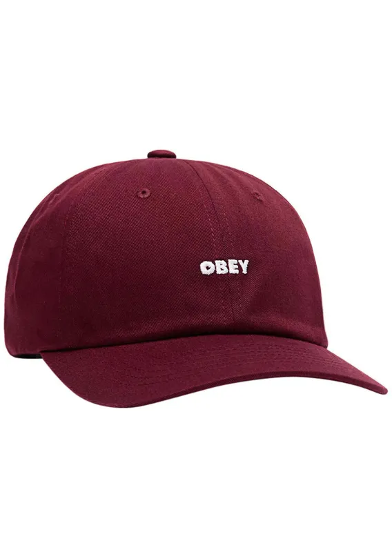 Obey Men's Bold Curve 6 Panel Strapback Cap sold by Prfo