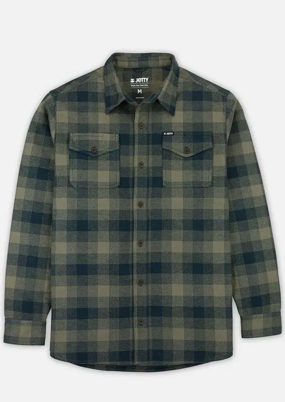 Jetty Men's Breaker Flannel Button Up Shirt sold by Prfo