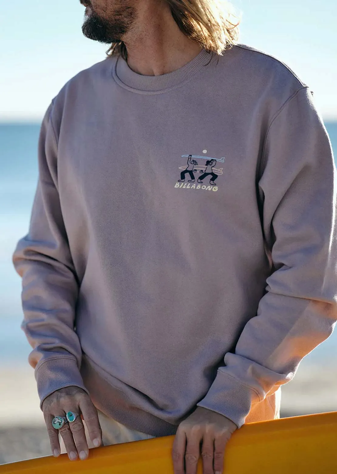 Billabong Men's Split the Peak Crewneck Fleece sold by Prfo product image thumbnail 3