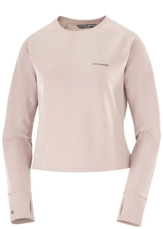 Salomon Women's Essential Lightwarm Crewneck Sweatshirt sold by Prfo