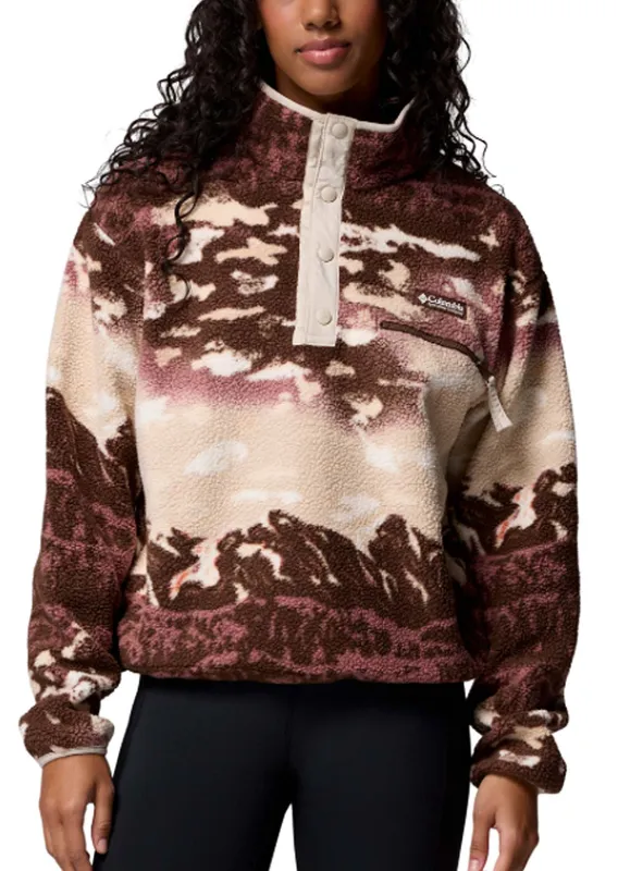 Columbia Women's Helvetia II Printed Cropped Half-Snap Pullover sold by Prfo