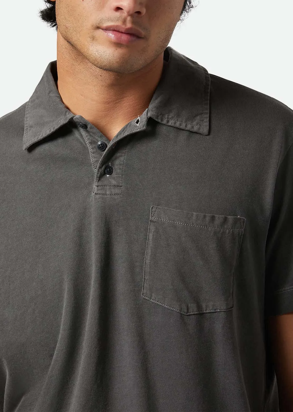 Brixton Men's Vintage Wash Knit Polo sold by Prfo product image thumbnail 4