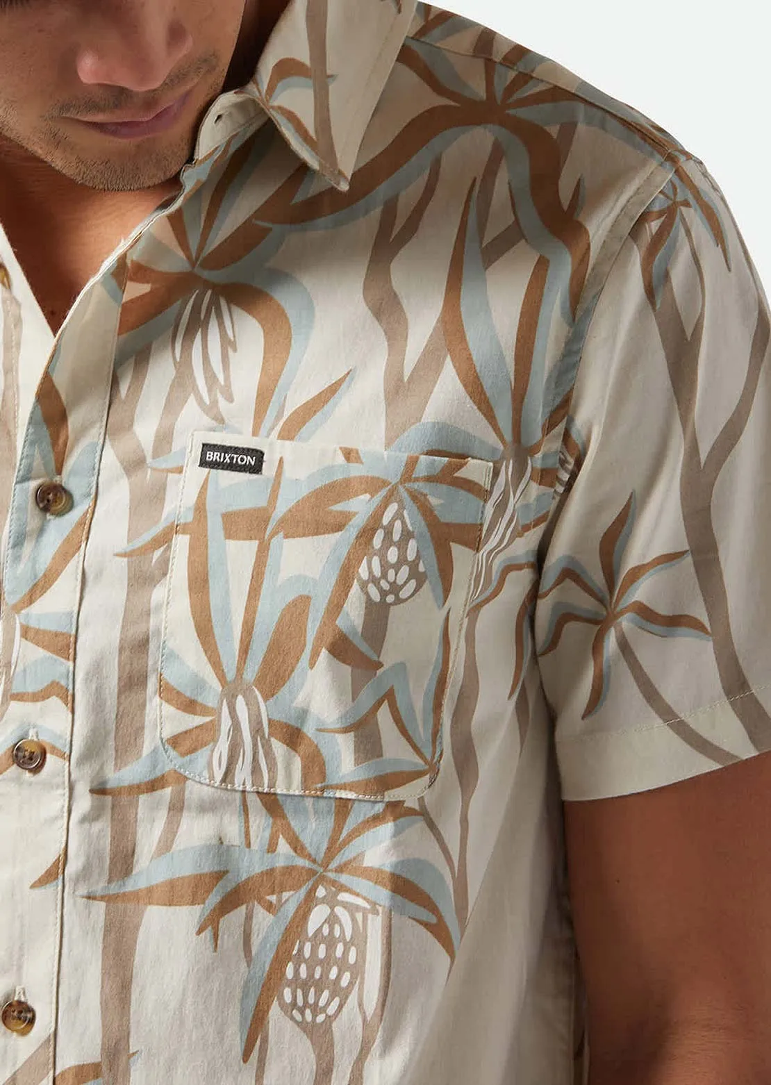 Brixton Men's Charter Print Woven Button Up Shirt sold by Prfo product image thumbnail 5
