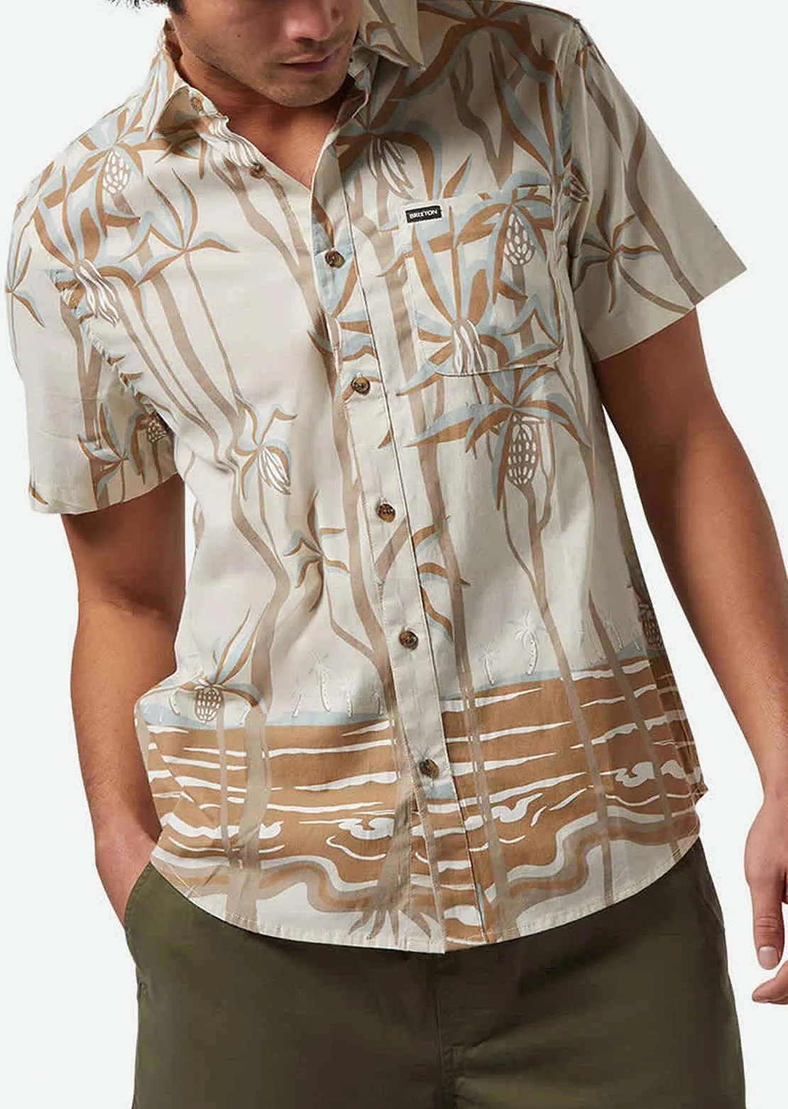 Brixton Men's Charter Print Woven Button Up Shirt sold by Prfo product image thumbnail 2