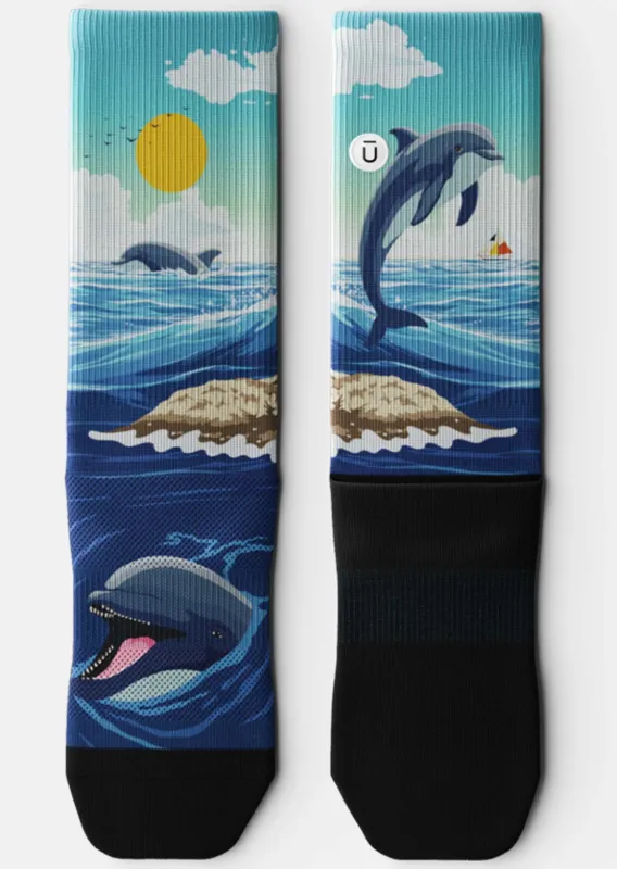 Outway Unisex Dolphin Crew Socks sold by Prfo