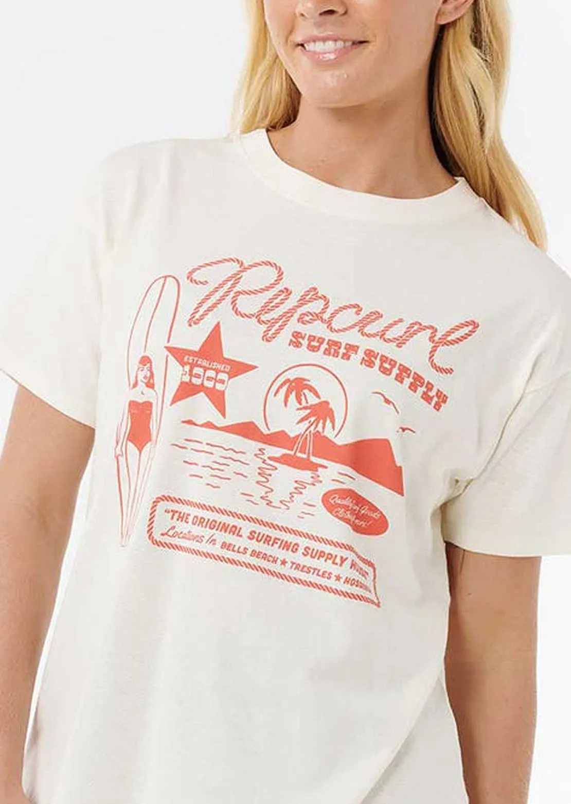 Rip Curl Women's Surf Supply Relaxed T-Shirt sold by Prfo product image thumbnail 5