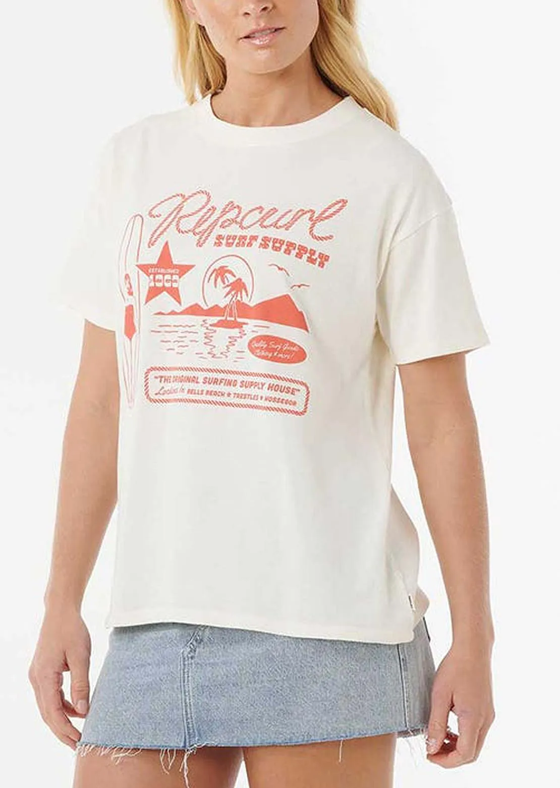 Rip Curl Women's Surf Supply Relaxed T-Shirt sold by Prfo product image thumbnail 2