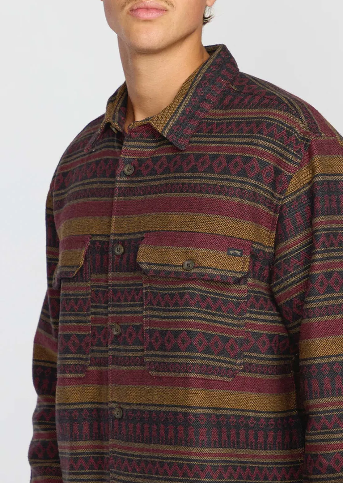 Billabong Men's Offshore Jacquard Flannel Button Up Shirt sold by Prfo product image thumbnail 5