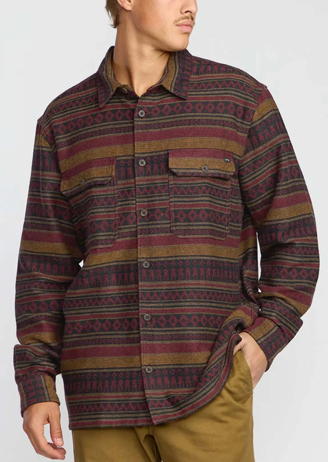 Billabong Men's Offshore Jacquard Flannel Button Up Shirt sold by Prfo product image thumbnail 2